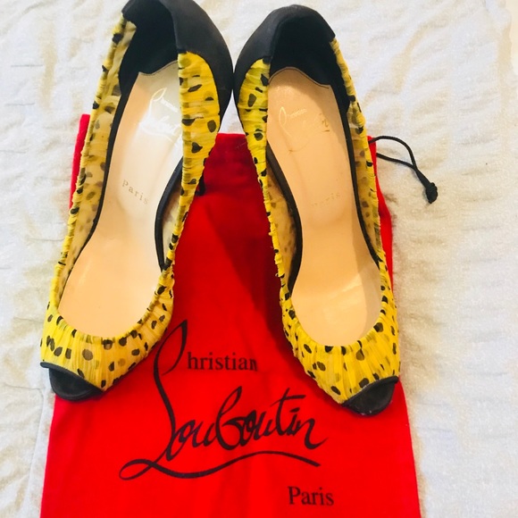 Christian Louboutin Shoes - Christian Louboutin Tulle Peep Toe